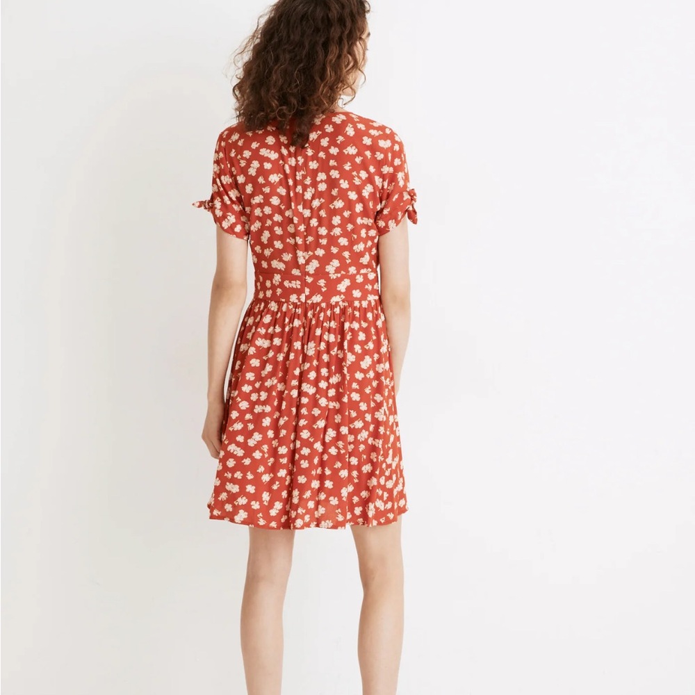 NWT Madewell Button-Front Retro in Happy Hibiscus Dress sz 16 Indie Coquette - Picture 8 of 16